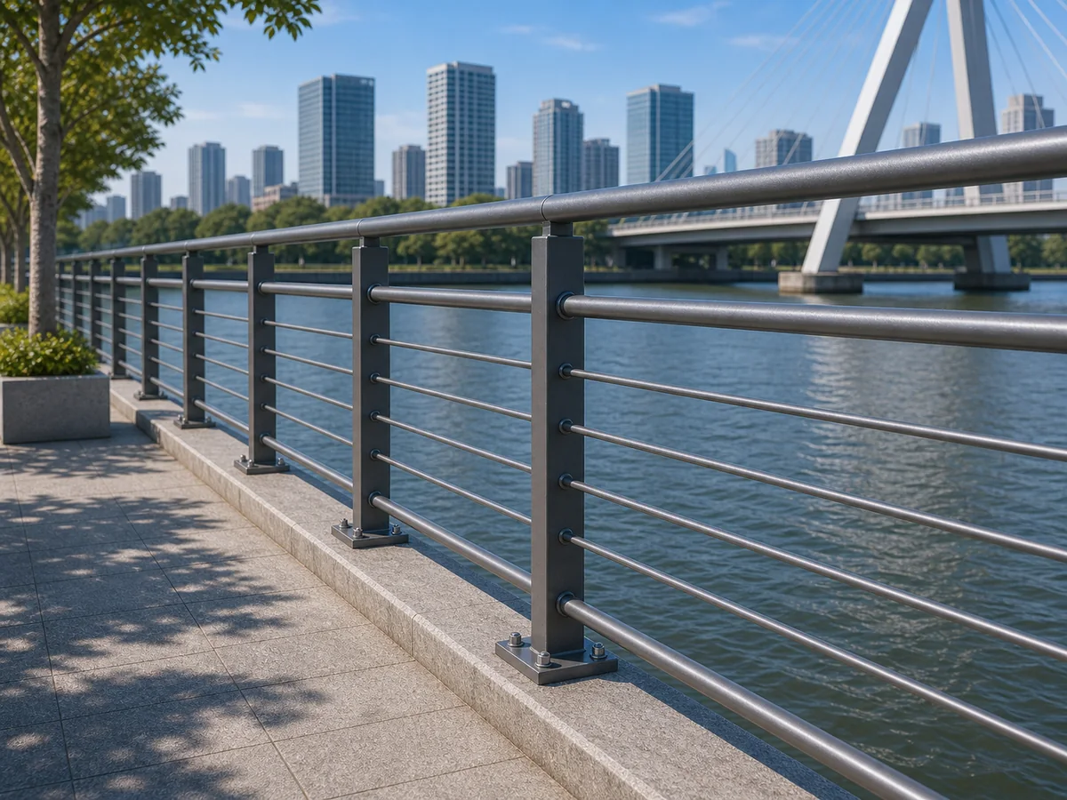 Riverwalk railing product visualization
