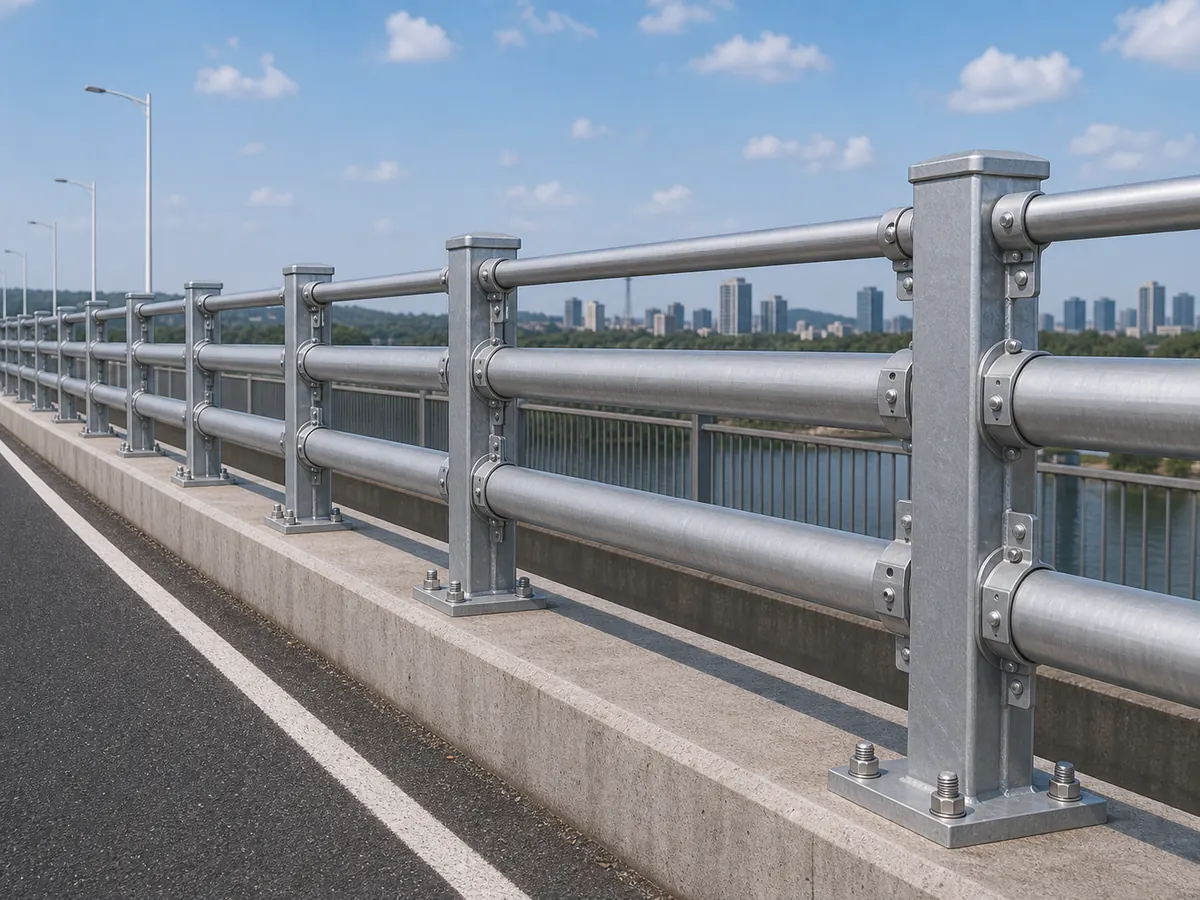 Bridge anti-collision guardrail visualization