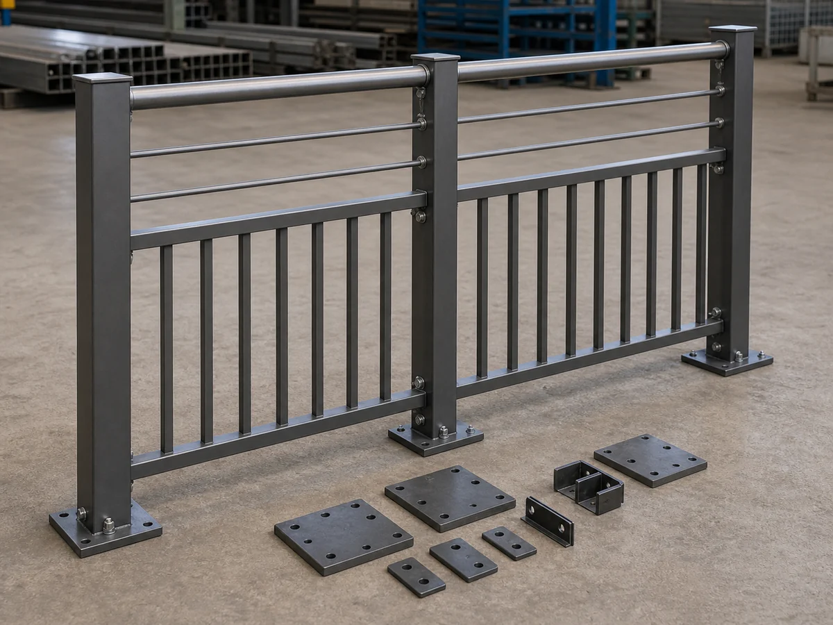 Custom pedestrian railing project visualization